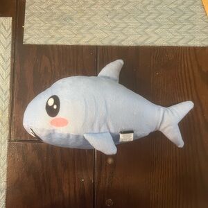G Mason Group Dog For Dog Plush Dog Toy- Light Blue Shark